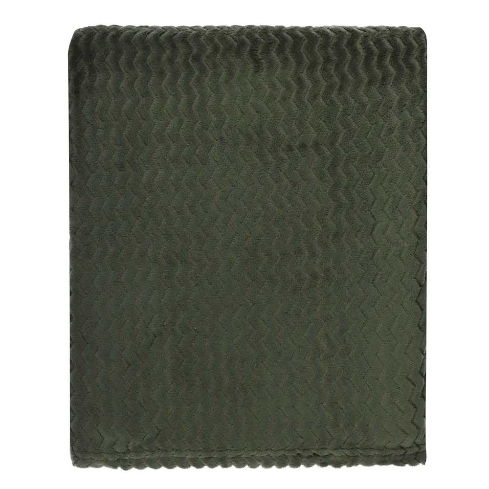 PROVANCE Эвкалипт Плед микрофибра, 180х200см, 300гр/м, зеленый - #2