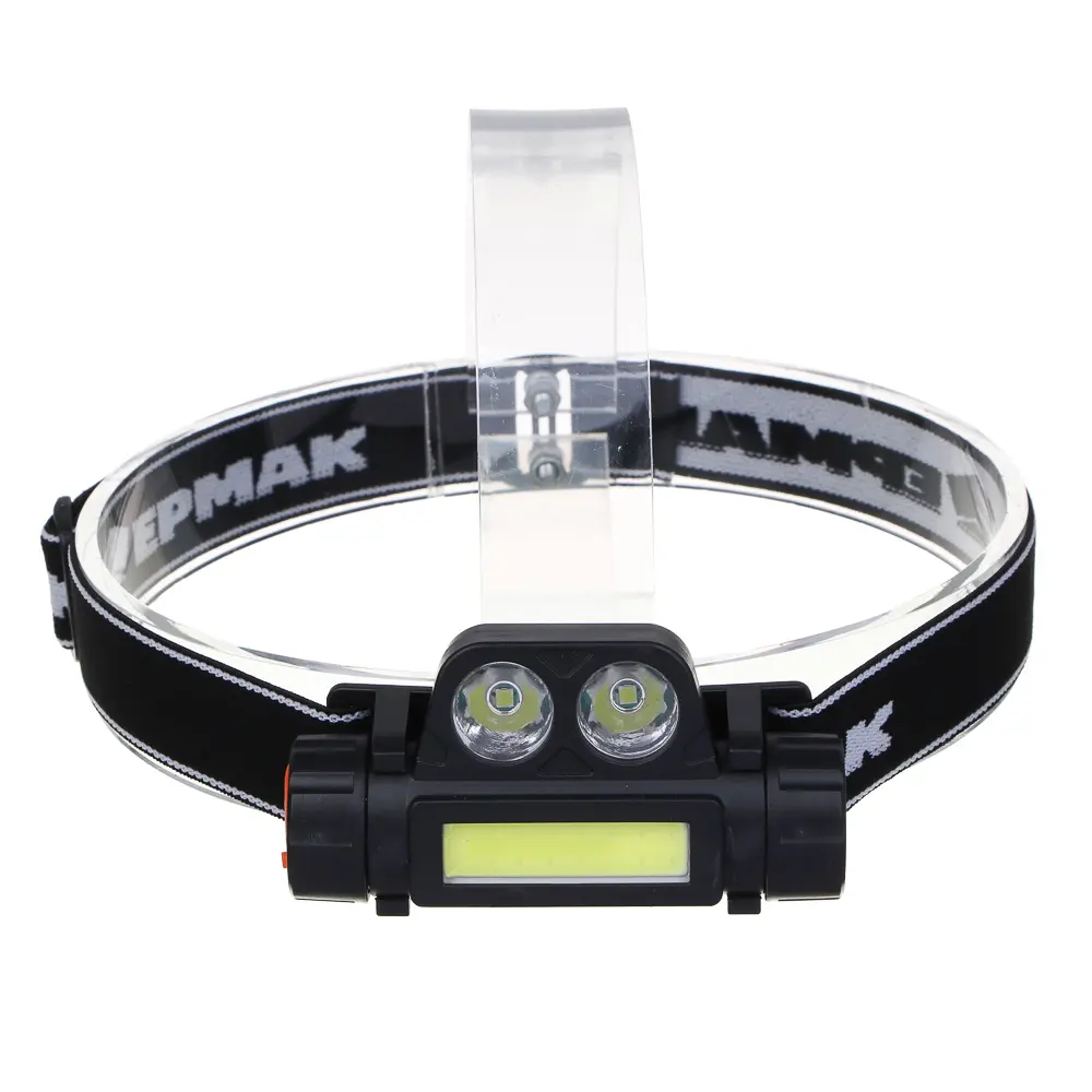 Фонарь налобный тм ЕРМАК, COB LED, 2 режима, 800мАч, зарядка USB, пластик, 92х35х45 мм - #2