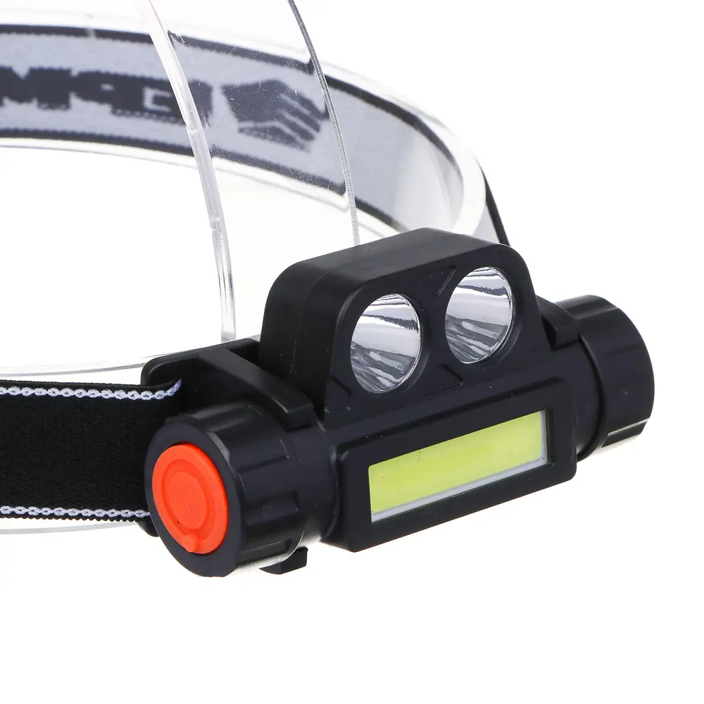 Фонарь налобный тм ЕРМАК, COB LED, 2 режима, 800мАч, зарядка USB, пластик, 92х35х45 мм - #6