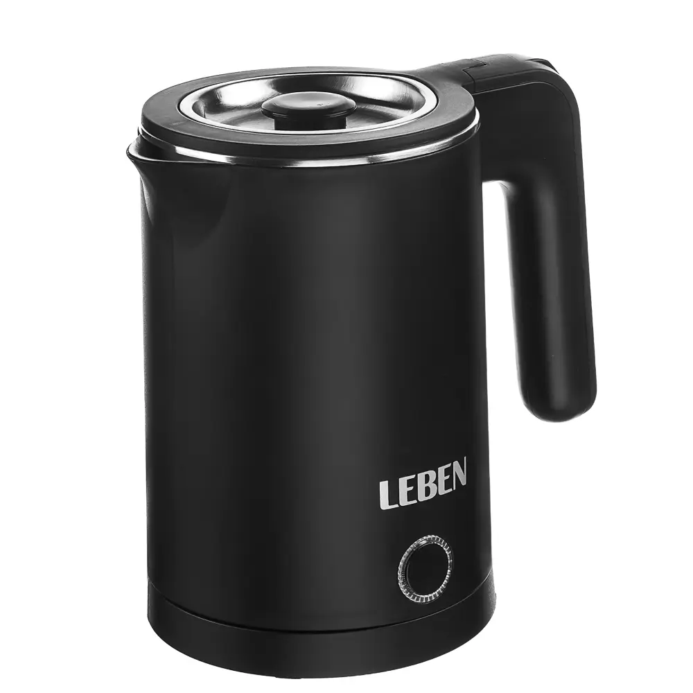 Чайник электрический тм LEBEN 1,2л, 800Вт, 220В, материал - металл/пластик, 2 цвета - #1