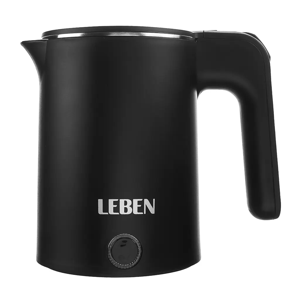 Чайник электрический тм LEBEN 1,2л, 800Вт, 220В, материал - металл/пластик, 2 цвета - #6
