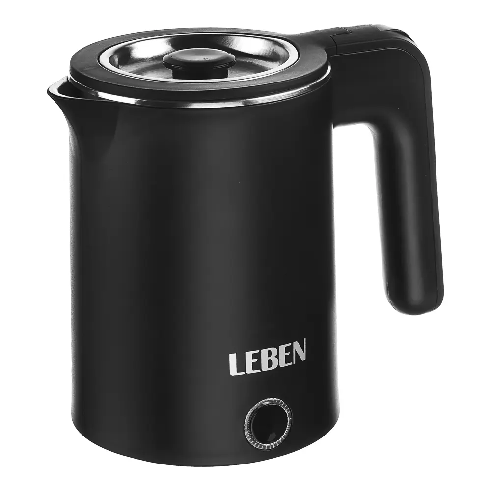 Чайник электрический тм LEBEN 1,2л, 800Вт, 220В, материал - металл/пластик, 2 цвета - #7