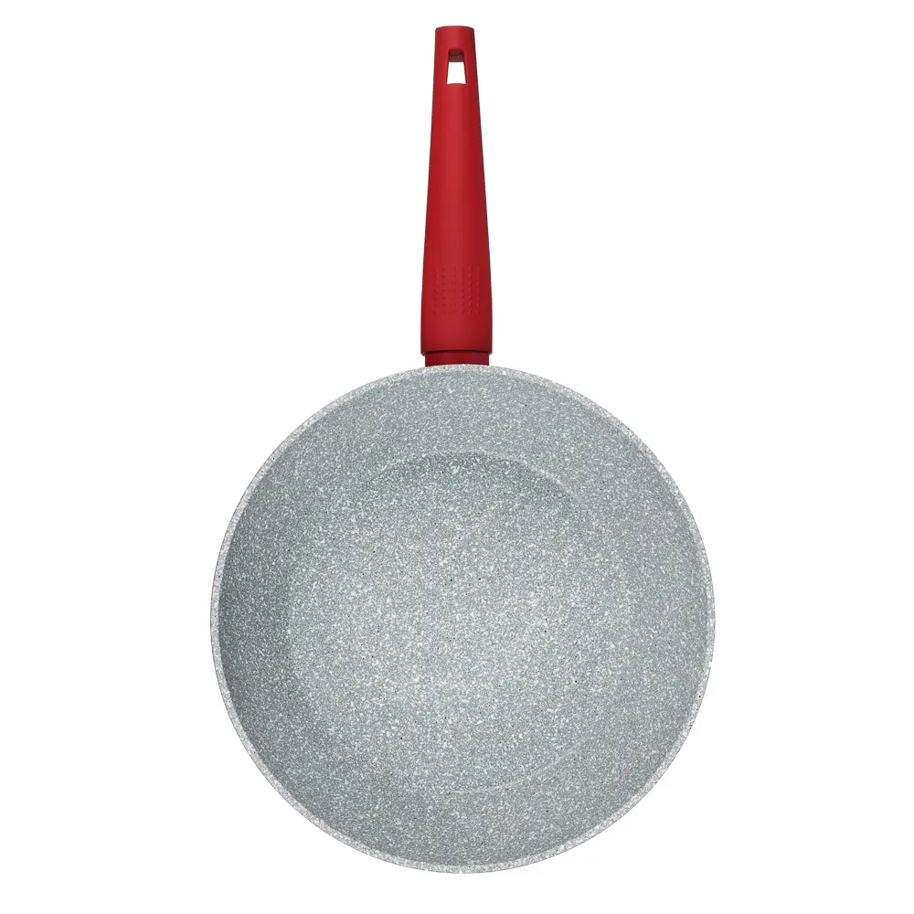 SATOSHI Верден Сотейник литой d=26см, антипригарное покрытие мрамор, индукция - #3