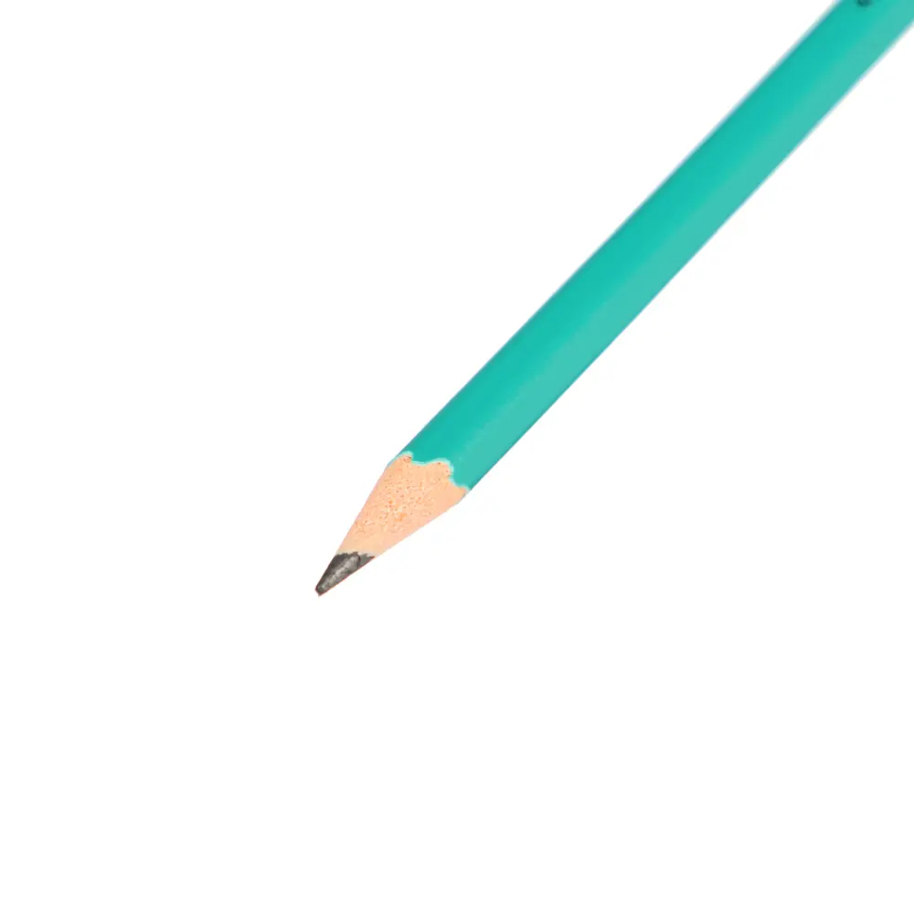 Карандаш чернографитный ClipStudio с ластиком, HB, пластик, шестигранный зеленый корпус 17,5см - #2
