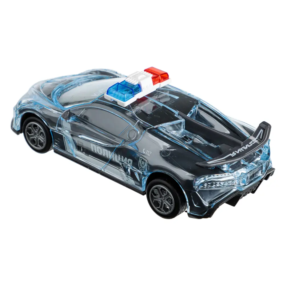 ИГРОЛЕНД Патрульный автомобиль, свет, звук, инерция, 3хLR44, ПВД, 15,5x5x7см, 3 дизайна - #4