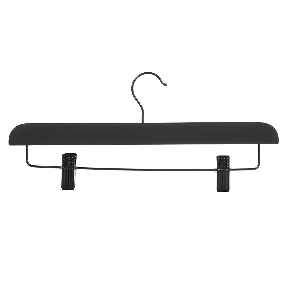 VETTA Вешалка деревянная для юбок и брюк, софт тач, 35.5x17см, черная - #1
