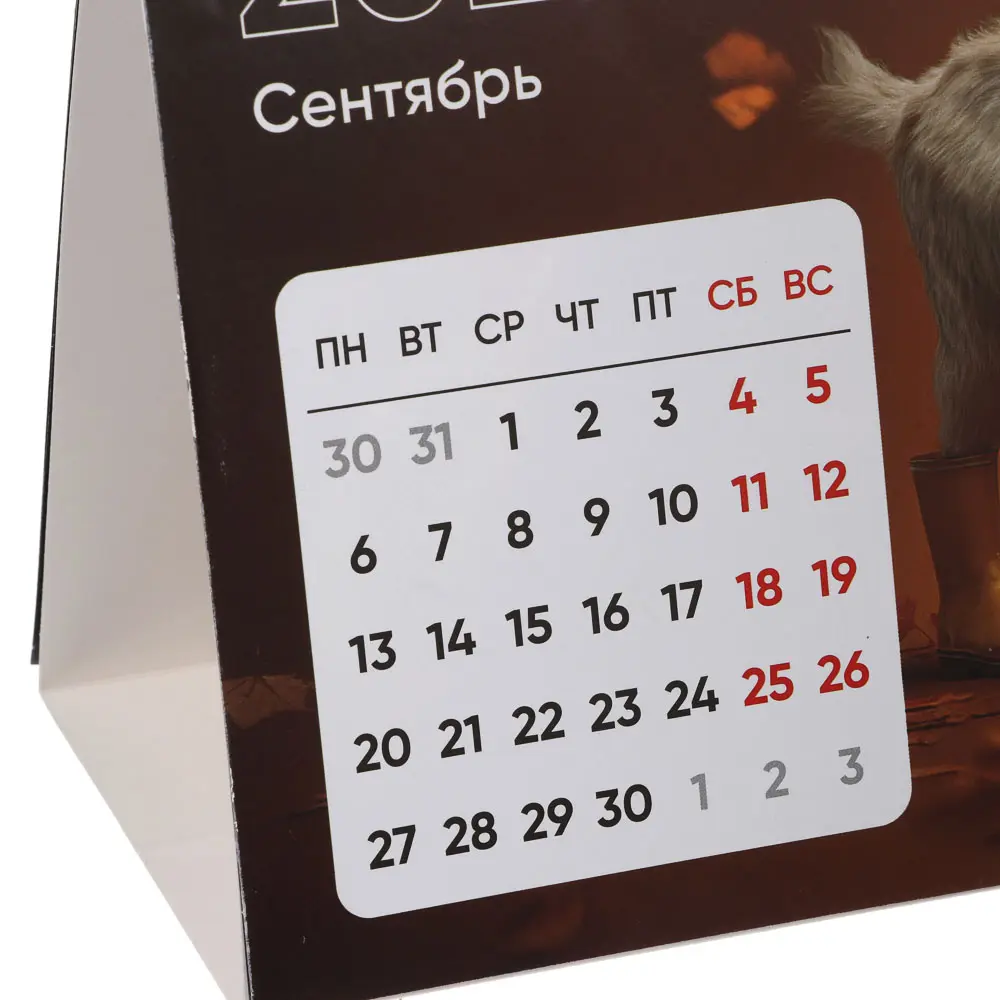 Календарь-домик настольный тм СНОУ БУМ "Символ Года 2027", 20x15см - #4