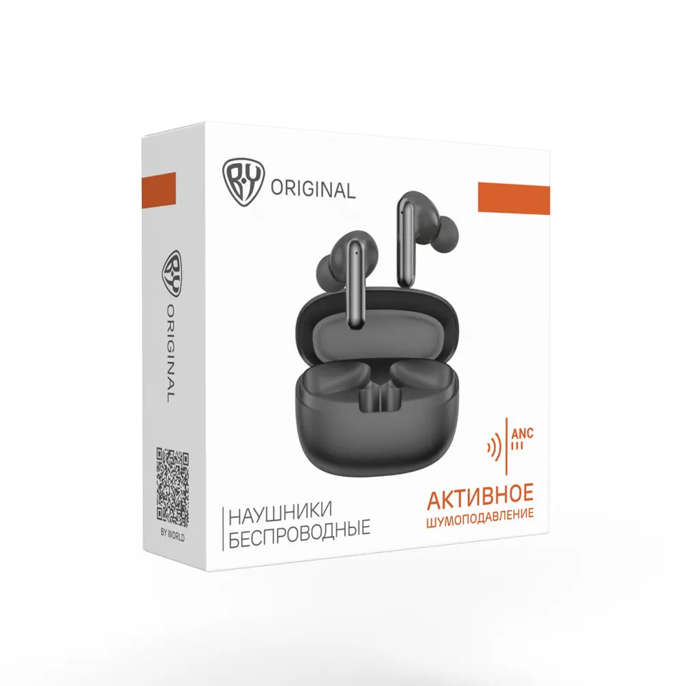 Наушники беспроводные TWS BY QuantumBuds, ANC, внутриканальные, 30/300 мАч, BT6.0, черный - #2
