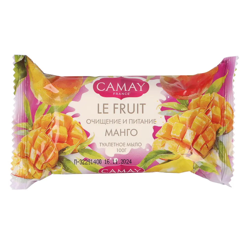 Мыло твердое туалетное CAMAY LE FRUIT Малина/Манго, п/э, 100г - #2