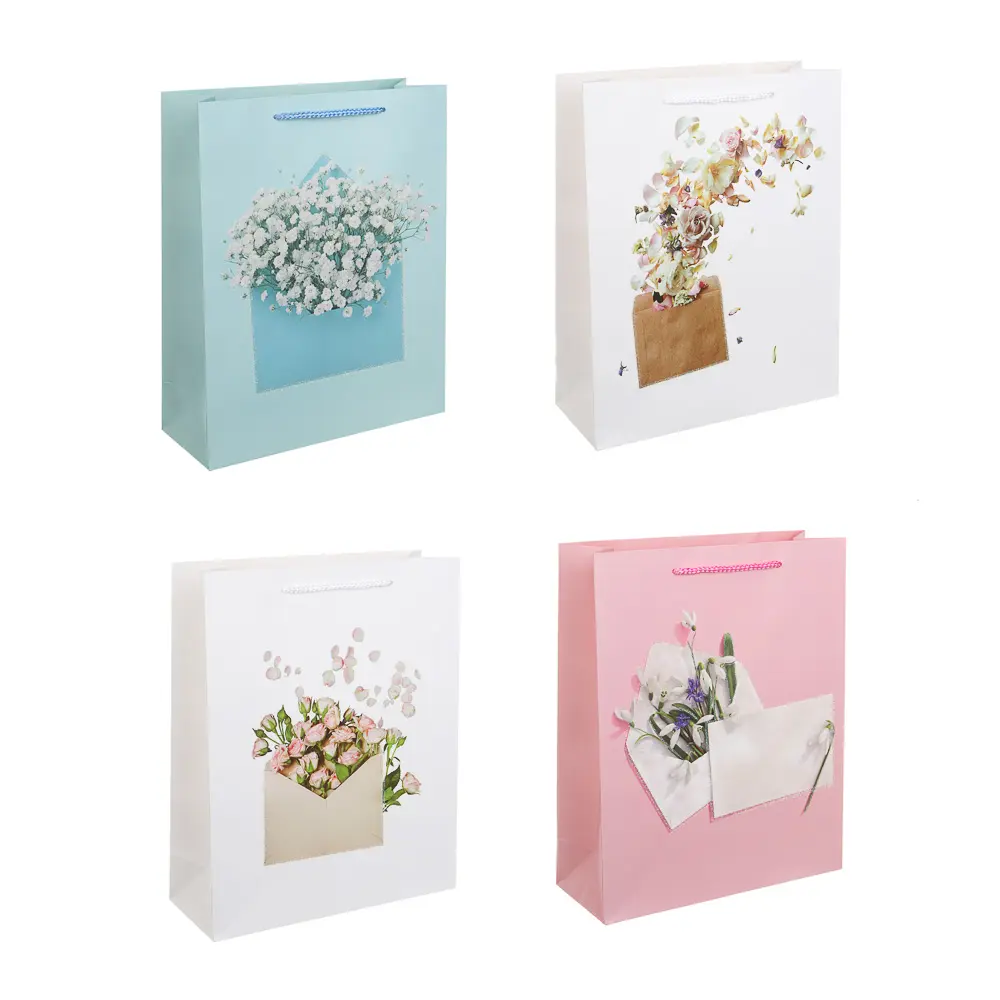 Пакет тм Fntastic подарочный, L 26x32x10см, глиттер, бумага, 4 дизайна - #1