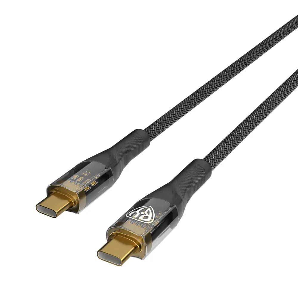 Кабель для зарядки Type C-Type C BY Space Cable Techno, 1 м, 5А, Быстрая зарядка, PD 65Вт, черный - #4