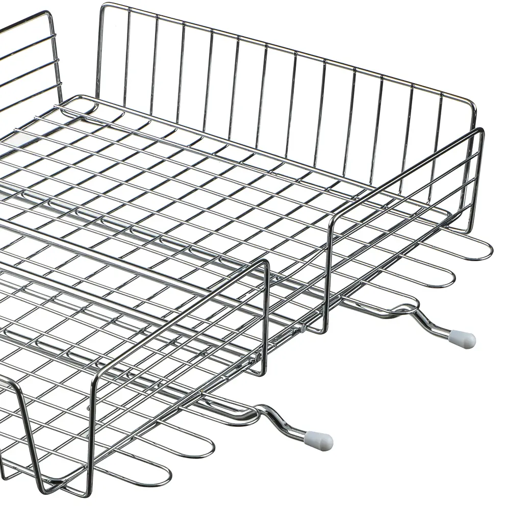 Решётка гриль хром со съёмной ручкой тм GRILLBOOM, 57x30x24, глубина 5см, хромированная сталь - #8