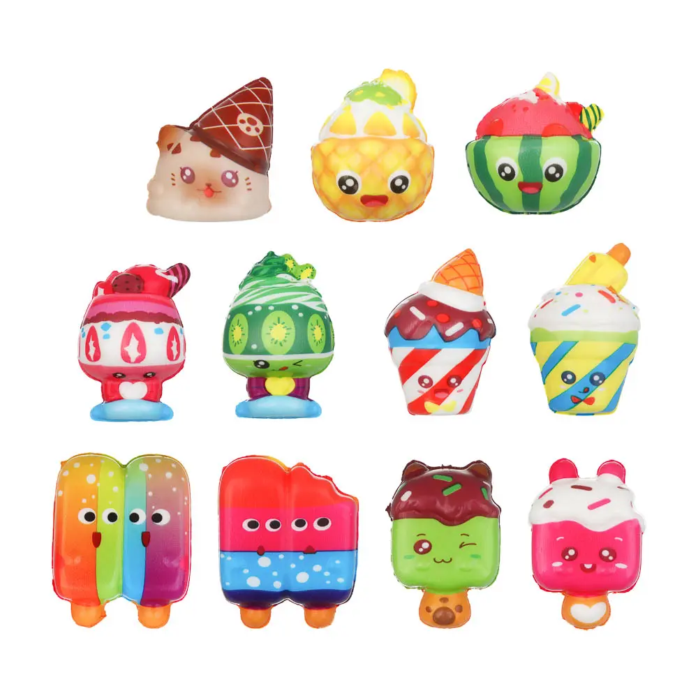 Игрушка сюрприз для девочек (мяч, насадка на карандаш, сквиш), PU, TPR, 15,5х6х6см, 3-6 дизайнов - #2