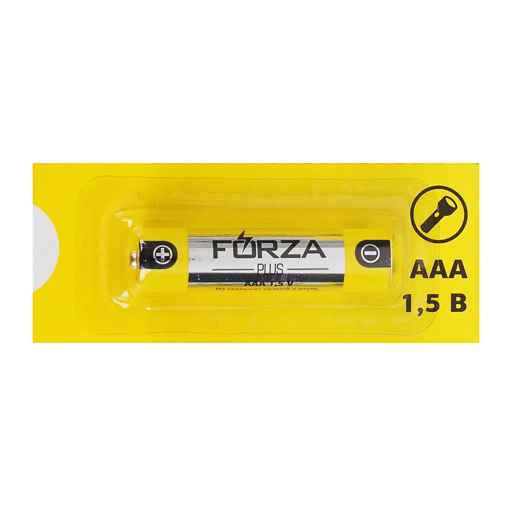Батарейки AAA FORZA 1шт, "Alkaline" щелочная, отрывные, цена за 1шт в блистере - #3