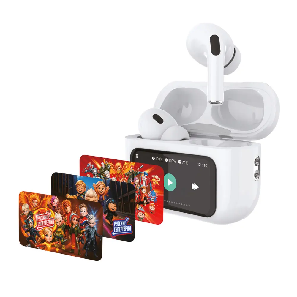 Наушники беспроводные TWS BY Sphero, внутриканальные, дисплей, ANC, ENC, 30/350 мАч, BT6.0, чёрный - #1
