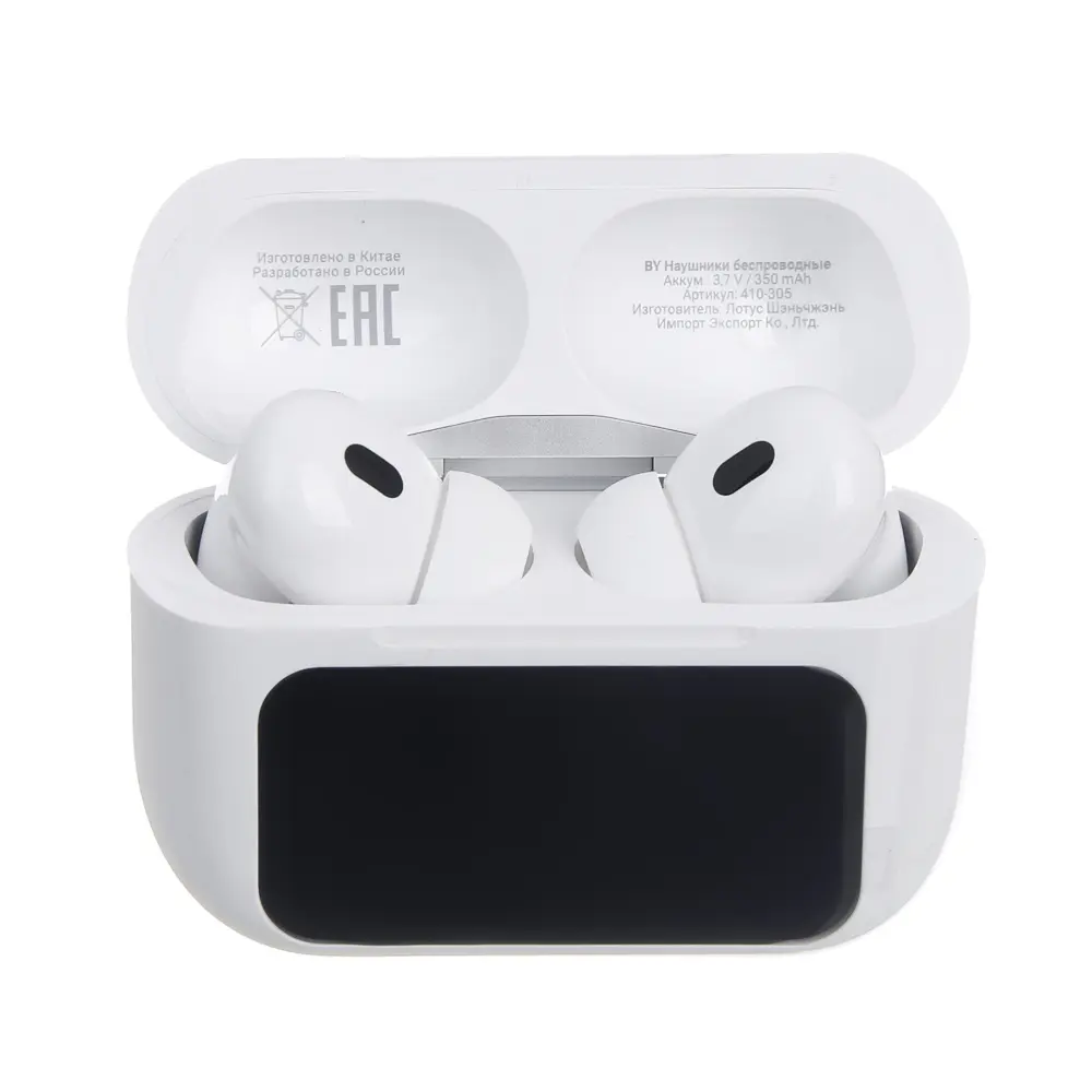 Наушники беспроводные TWS BY Sphero, внутриканальные, дисплей, ANC, ENC, 30/350 мАч, BT6.0, чёрный - #3