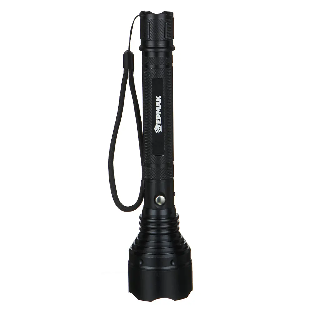 ЕРМАК Фонарь, 1 LED, 5 режимов, 2400мАч, зарядка 220-240В/12В, 5,6х5,6х24,5см, металл - #2