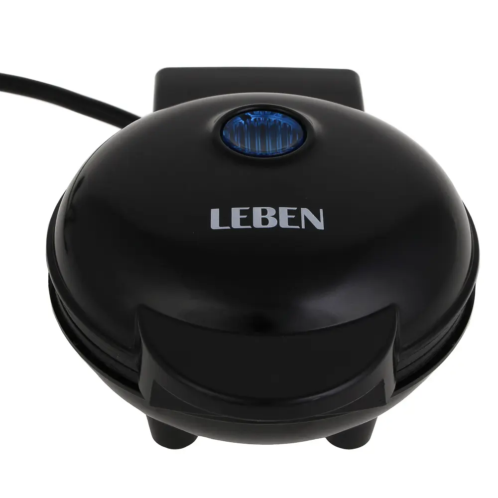 LEBEN Мини-вафельница, 550 Вт, пластик, нерж. сталь, антиприг.покрытие - #6