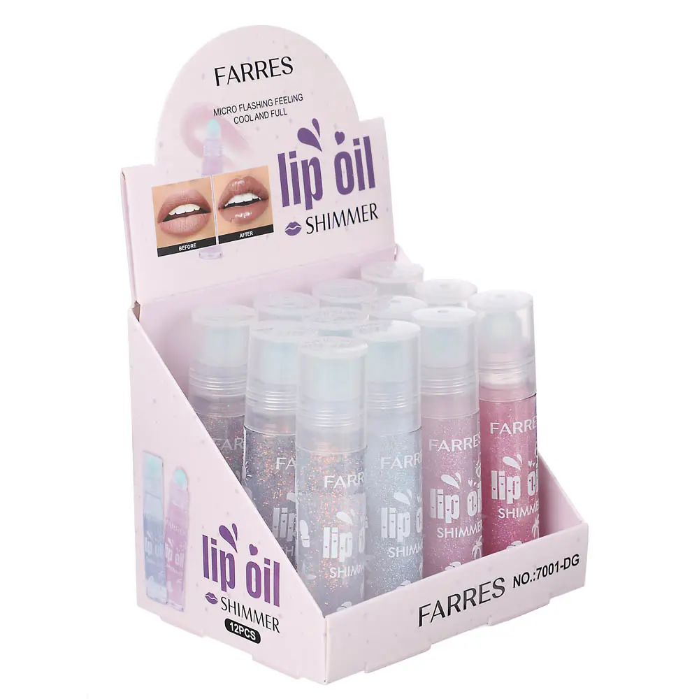 Масло для губ Lip Oil Shimmer, тм Farres, 6 мл - #12