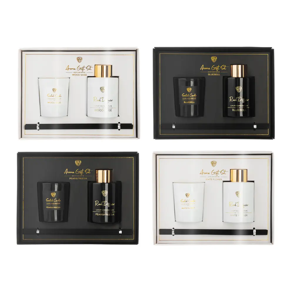 NEW GALAXY Набор Black&White, wood sage, white flower, bluebell, pear and freesia 60мл, 50г - #1