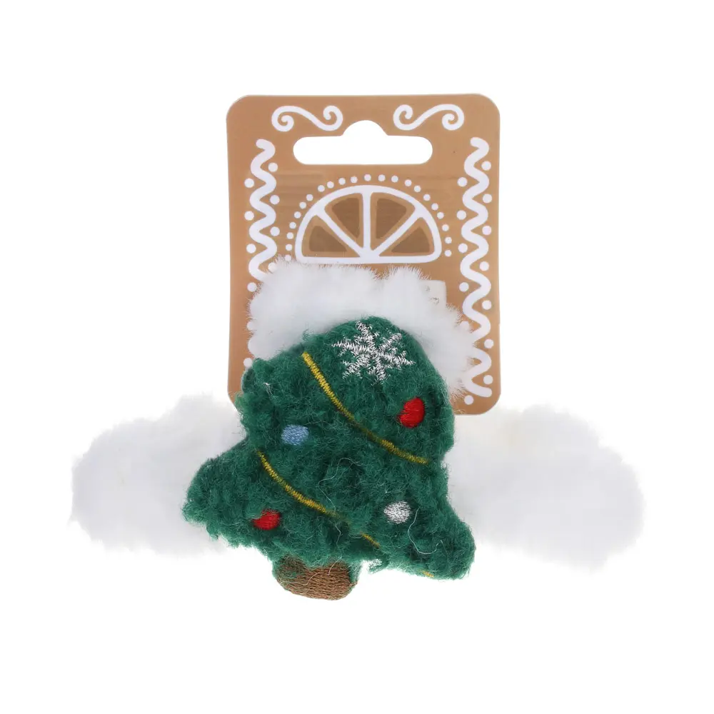 Краб новогодний пушистый, тм ЮНИLOOK, 11 см, пластик, 3 дизайна, полиэстер - #5