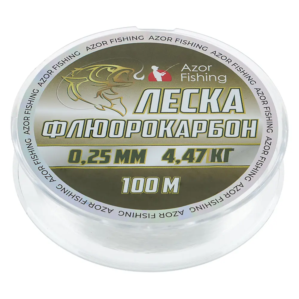 AZOR FISHING Леска флюрокарбоновая 0,25мм, 100м - #2