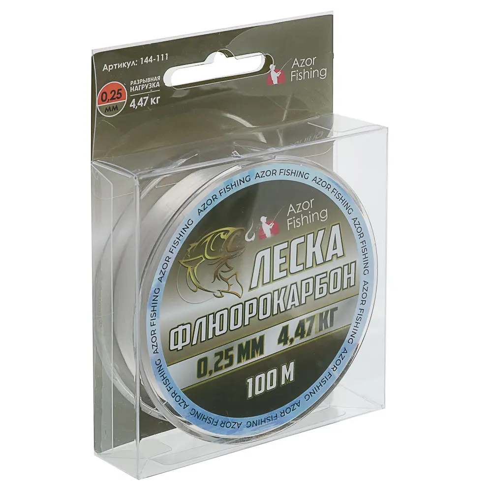 AZOR FISHING Леска флюрокарбоновая 0,25мм, 100м - #3