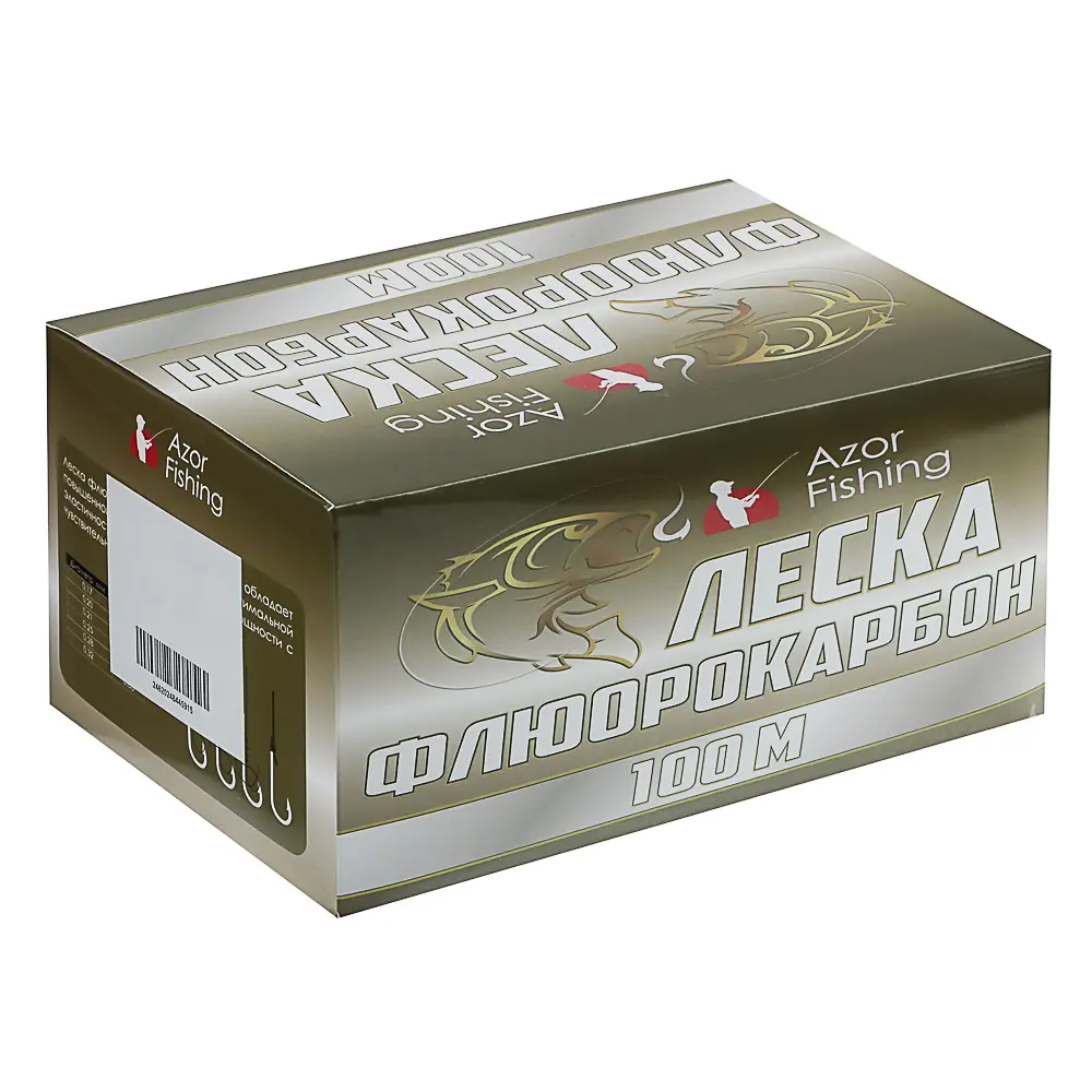 AZOR FISHING Леска флюрокарбоновая 0,25мм, 100м - #4