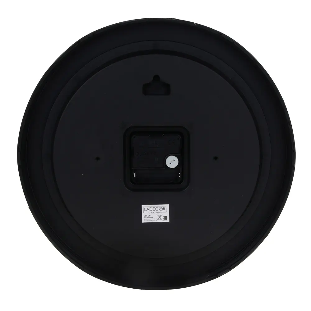 LADECOR CHRONO Часы настенные круглые, пластик, d30 см, тикающий ход, 1xАА, (581-078) - #3