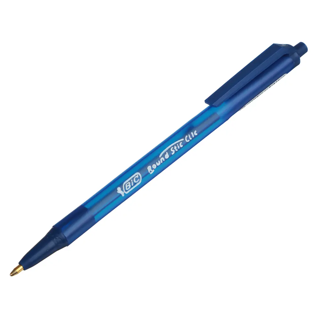 Авторучка шариковая BIC синяя с кнопкой "Раунд Стик Клик", наконечник 1,0 мм, 926376 - #2