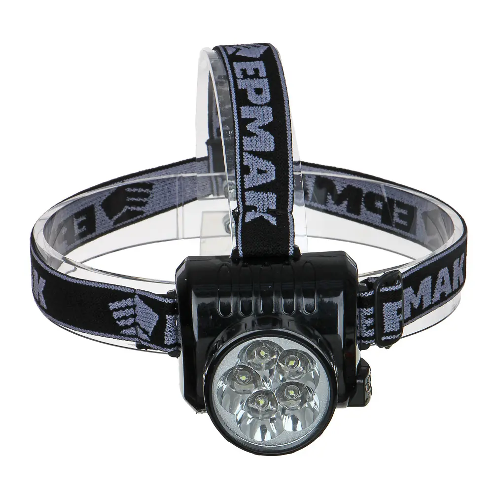 ЕРМАК Фонарь налобный аккумуляторный 5 ярк. LED, вилка 220В, 8х6х7,5см - #2