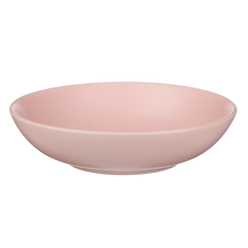 Тарелка для супа/салатник 20см, тм MILLIMI розовый, керамика - #1