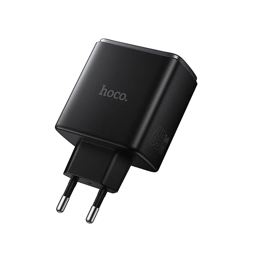 Сетевое зарядное устройство hoco. модель C160A, PD 65Вт, 2xType-C + USB-A, EU вилка - #5