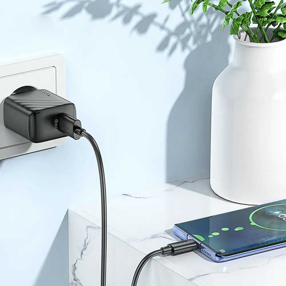 Сетевое зарядное устройство hoco. модель CS21A, QC3.0, 1xUSB-A, EU вилка - #8