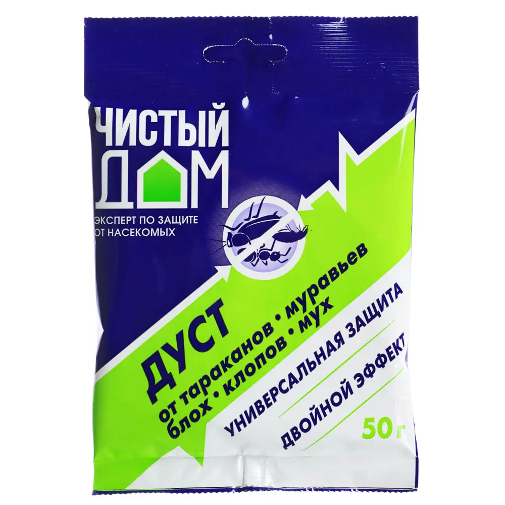 Препарат Дуст дезар от тараканов, блох, клопов, муравьёв, 50гр - #1