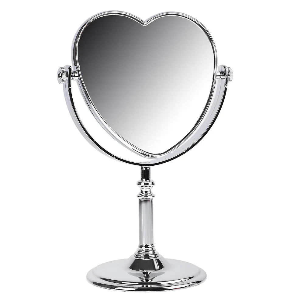 ЮНИLOOK Зеркало настольное, пластик, стекло, 16-17,5x26-28,5см, 3 дизайна - #4