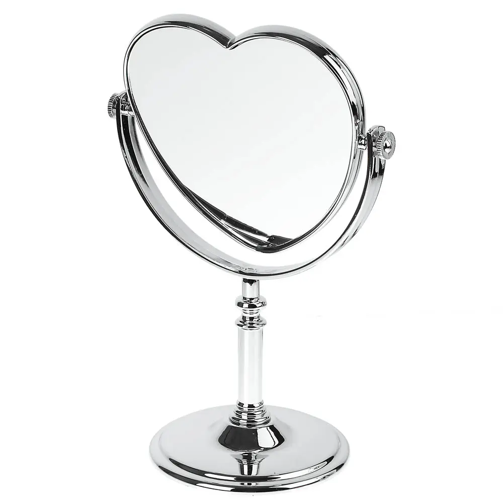 ЮНИLOOK Зеркало настольное, пластик, стекло, 16-17,5x26-28,5см, 3 дизайна - #5