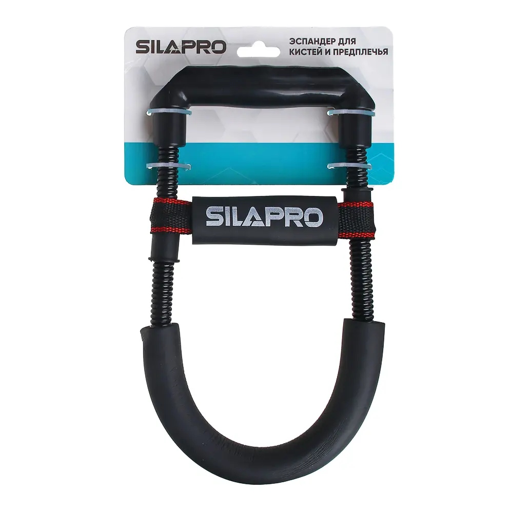 SILAPRO Эспандер для кистей и предплечья 25x14см, 20кг, ПП, углерод.сталь, поролон - #3