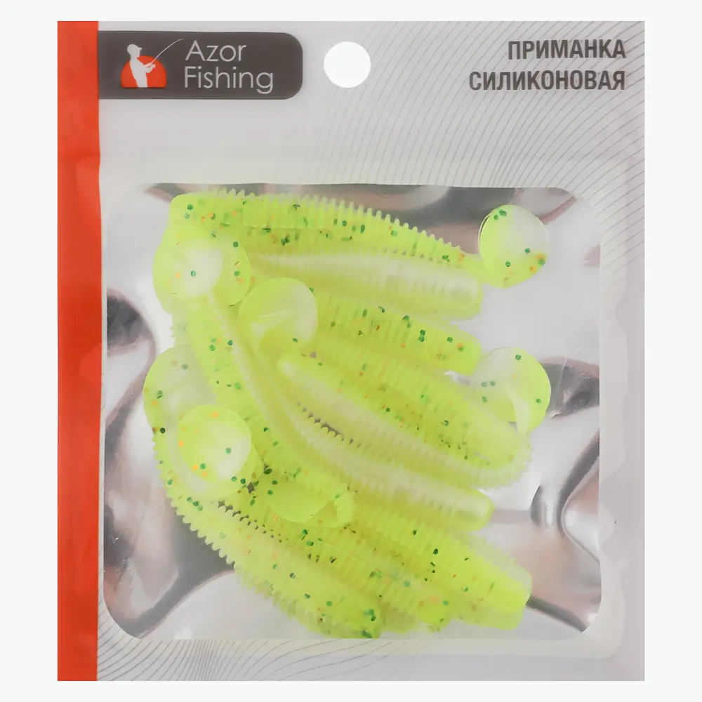 Приманка силиконовая тм AZOR FISHING, 65мм, 10шт - #10