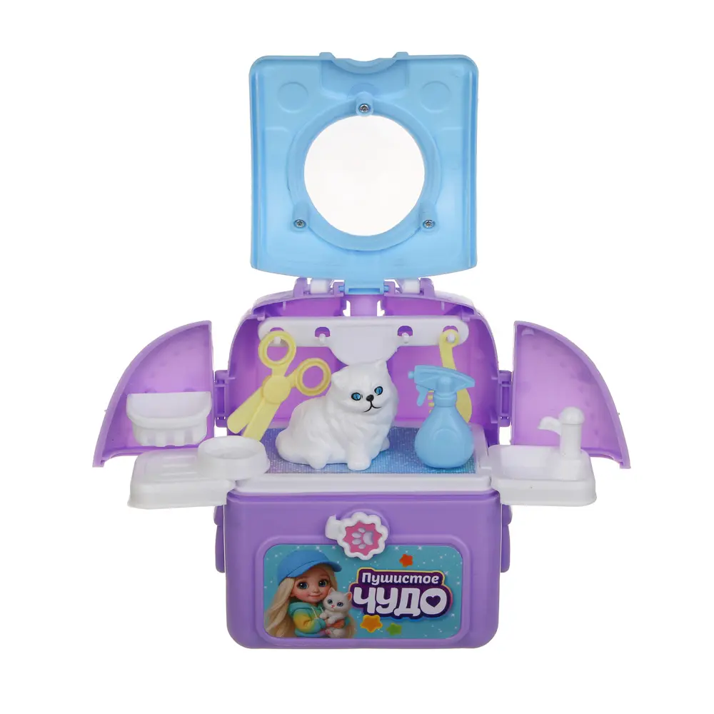 ИГРОЛЕНД Питомец в чемодане с акс., котенок, PP, ABS, 10,6х6,5х15 см, 2 диз. - #6