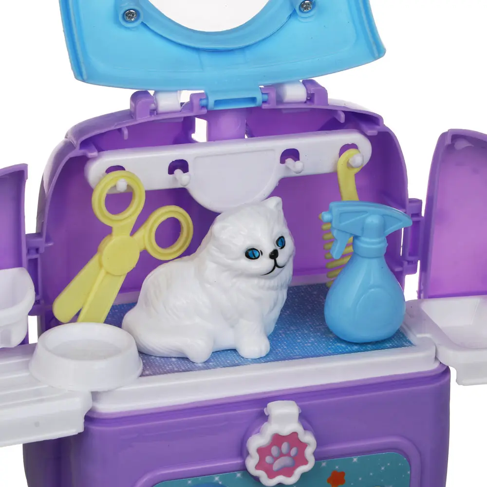 ИГРОЛЕНД Питомец в чемодане с акс., котенок, PP, ABS, 10,6х6,5х15 см, 2 диз. - #8