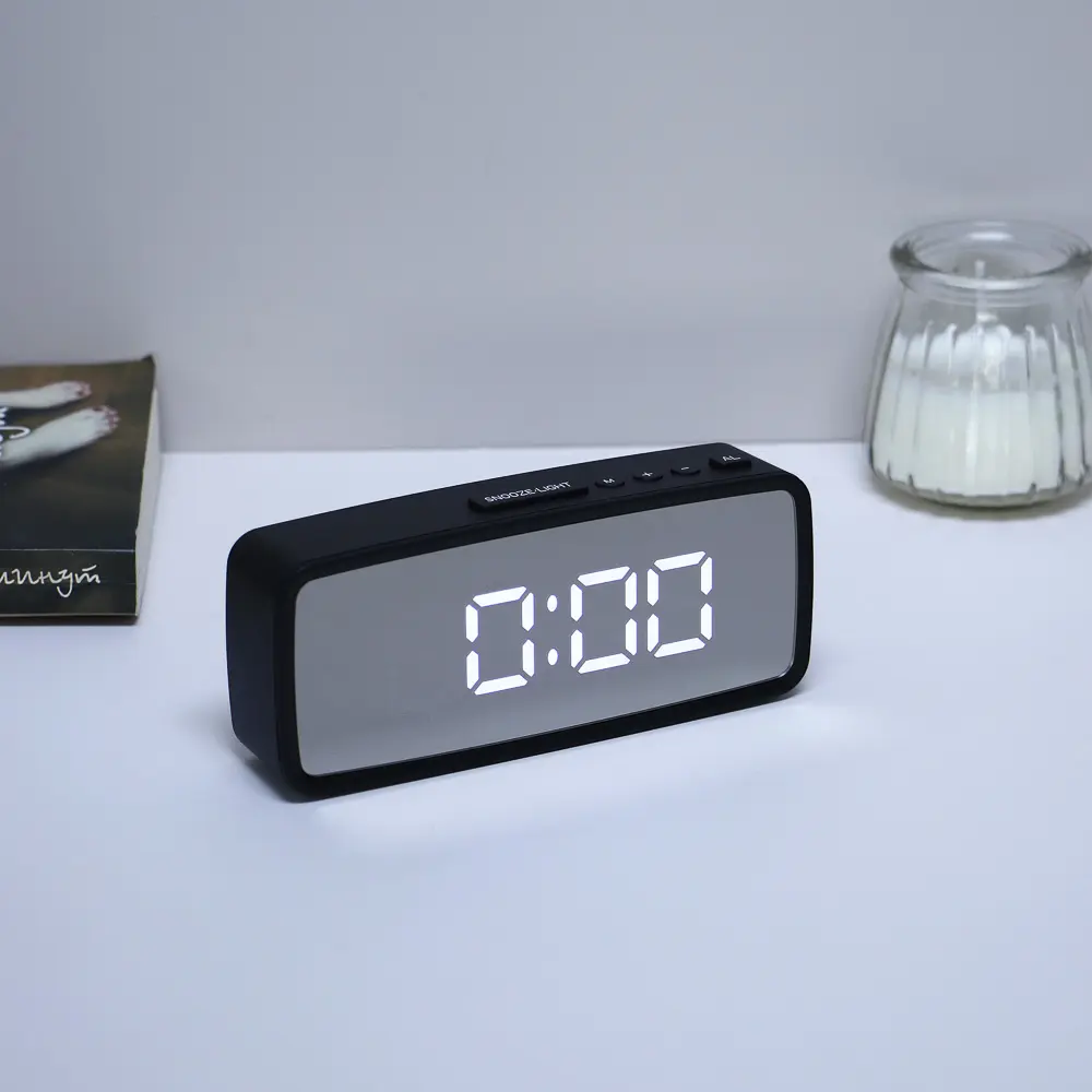 LADECOR CHRONO Будильник электронный, 14x5,7 см, USB/3xAAA, пластик, цвет черный, арт.2 - #6