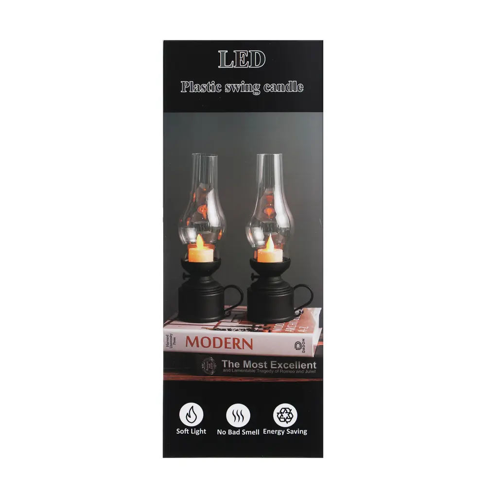 Светильник LED декоративный,7х9,5x24,5 см, 3хААА, пластик, 2 цвета - #10