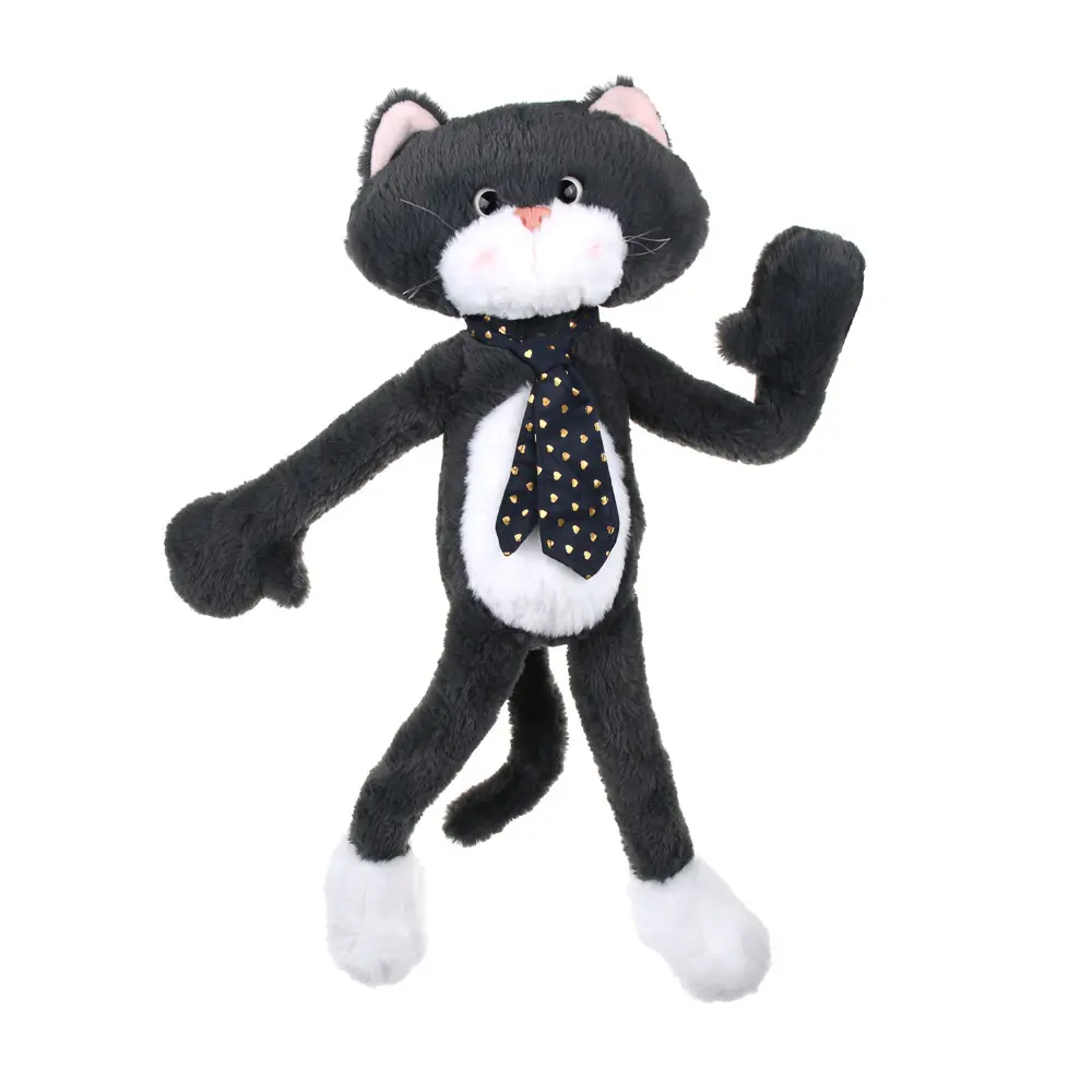 Игрушка мягкая "Котик в галстуке" 55 см, полиэстер, ИГРОЛЕНД, 2804-57, 3+ - #3