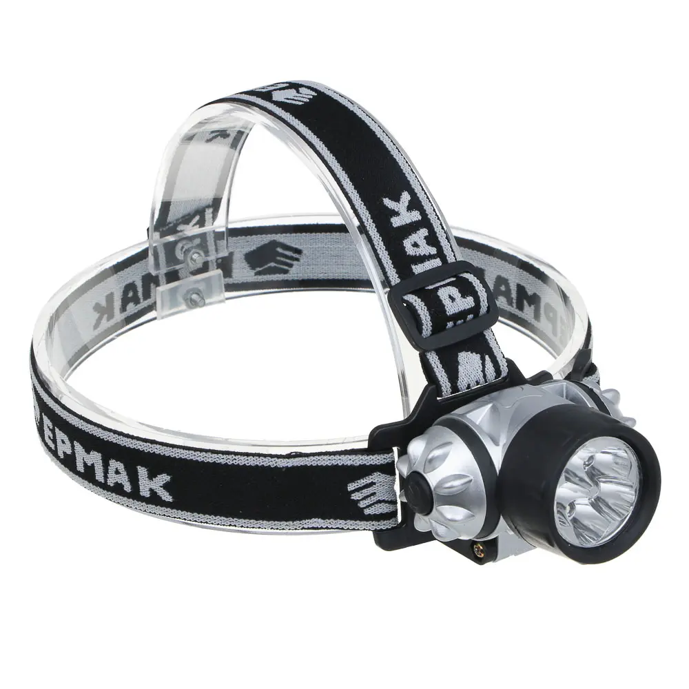 Фонарь налобный тм ЕРМАК, 5 ярк. LED, 3xAAA, 6,5x4,3 см - #1