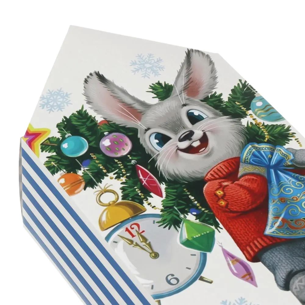 Коробка - конфета подарочная тм СНОУ БУМ, 9x14,5x5см, 4диз, картон - #4
