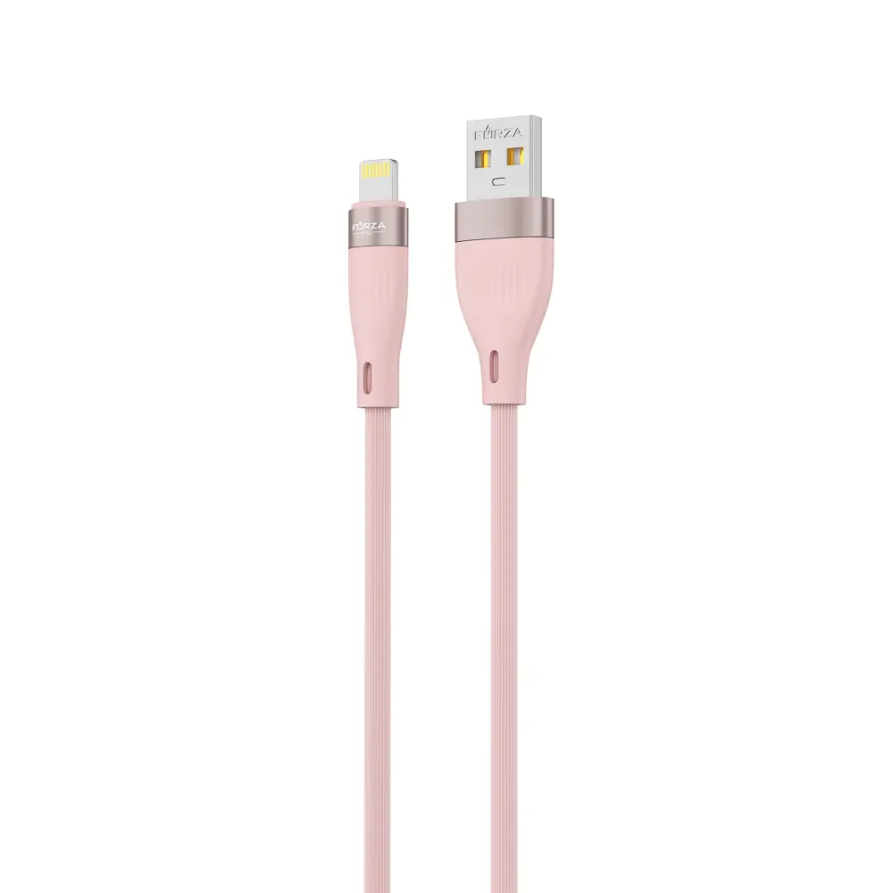 Кабель для зарядки USB(A)-iP FORZA Агама, 1м, 2А, 10Вт, прорезиненный, 4 цвета - #3