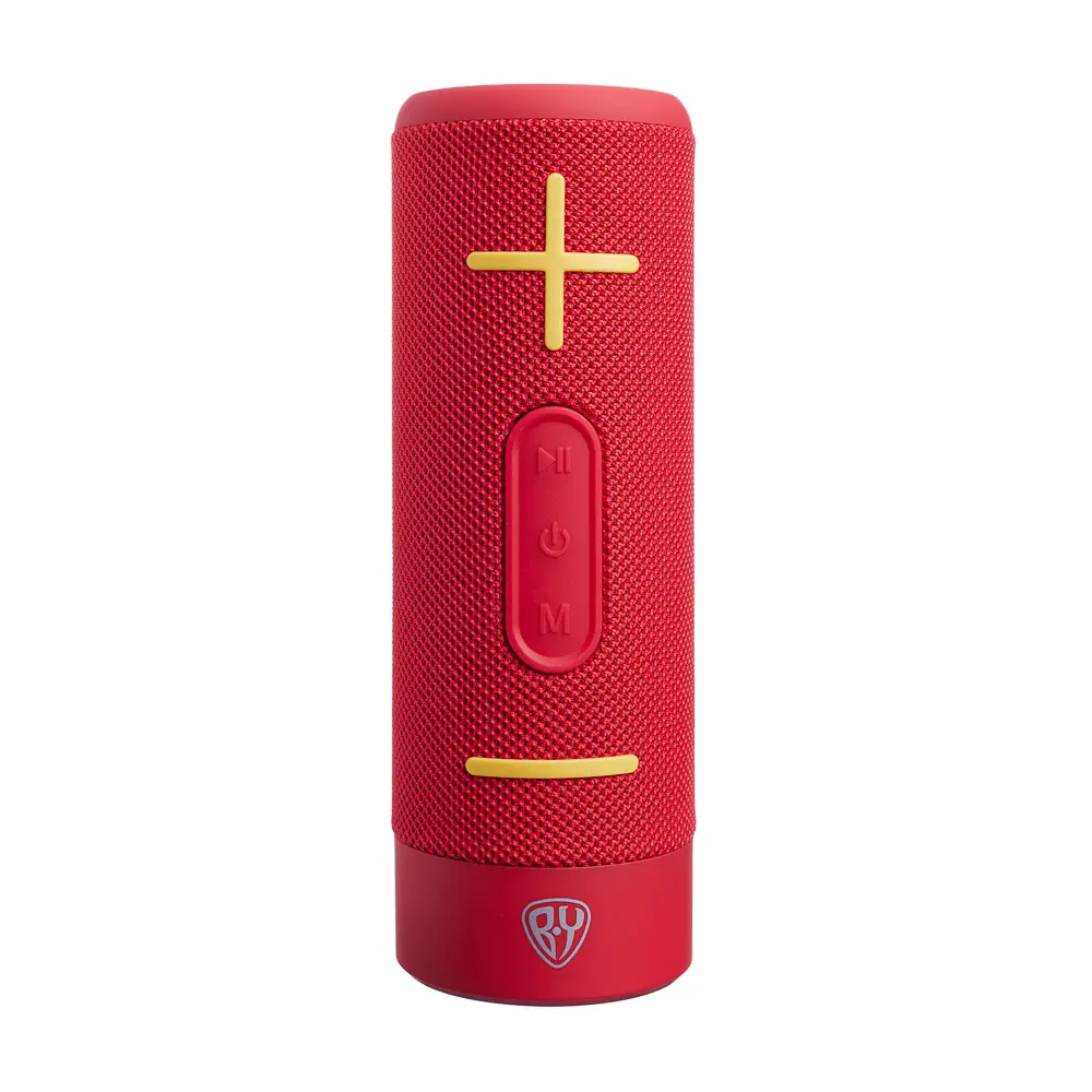 Колонка беспроводная BY Storm 10Вт, 1800мАч, BT5.0, USB, Micro-SD, AUX, тканевый корпус, красный - #1