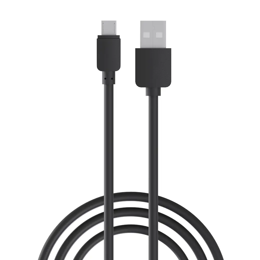 Кабель для зарядки USB(A)-microUSB Первая цена Эконом, 0,8м, 1A, прорезиненный - #1