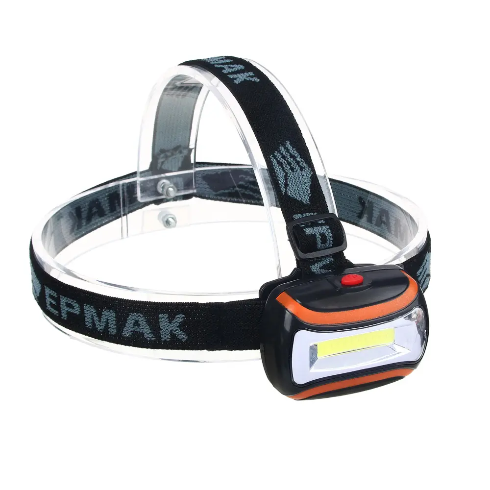 Фонарь налобный тм ЕРМАК, COB LED, 65 Лм, 3xAAA, 0,65 Вт, 6,5х4,7х3см, пластик - #1